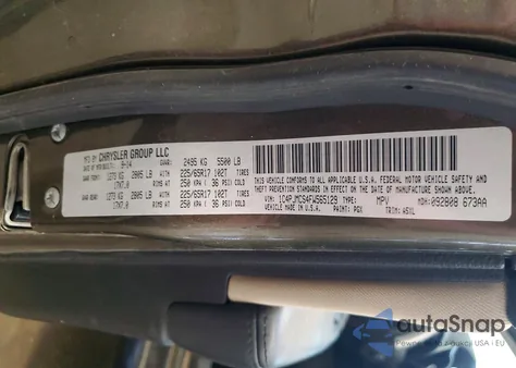 2015 Jeep Cherokee Latitude from USA, damaged, VIN 1C4PJMCS4FW565129